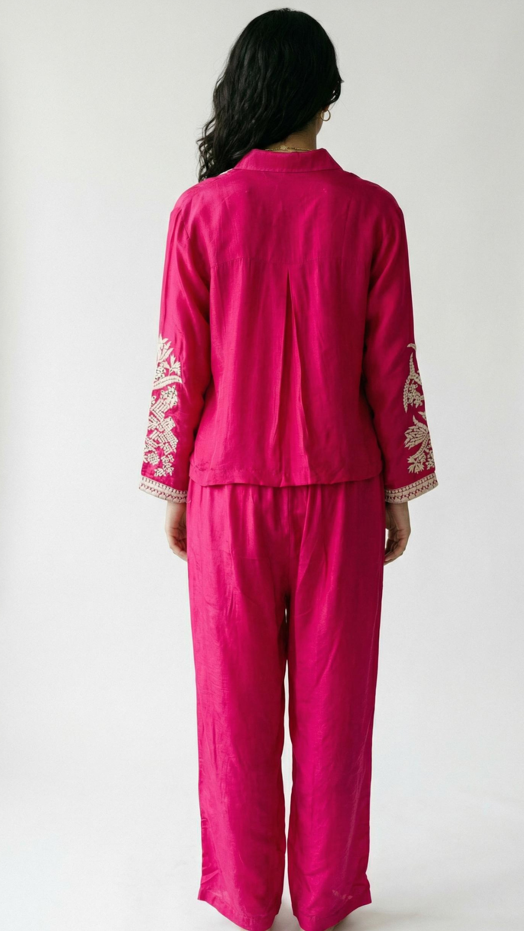 Rani Cotton Silk Coord Set with Thread and Mirror Work