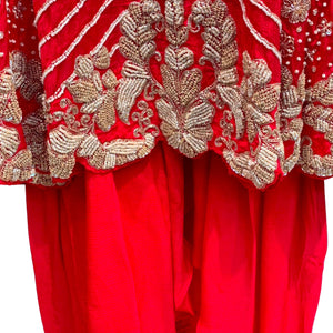 Chinon Indo Western with Cutdana, Sequins and Pearl Embroidery 3