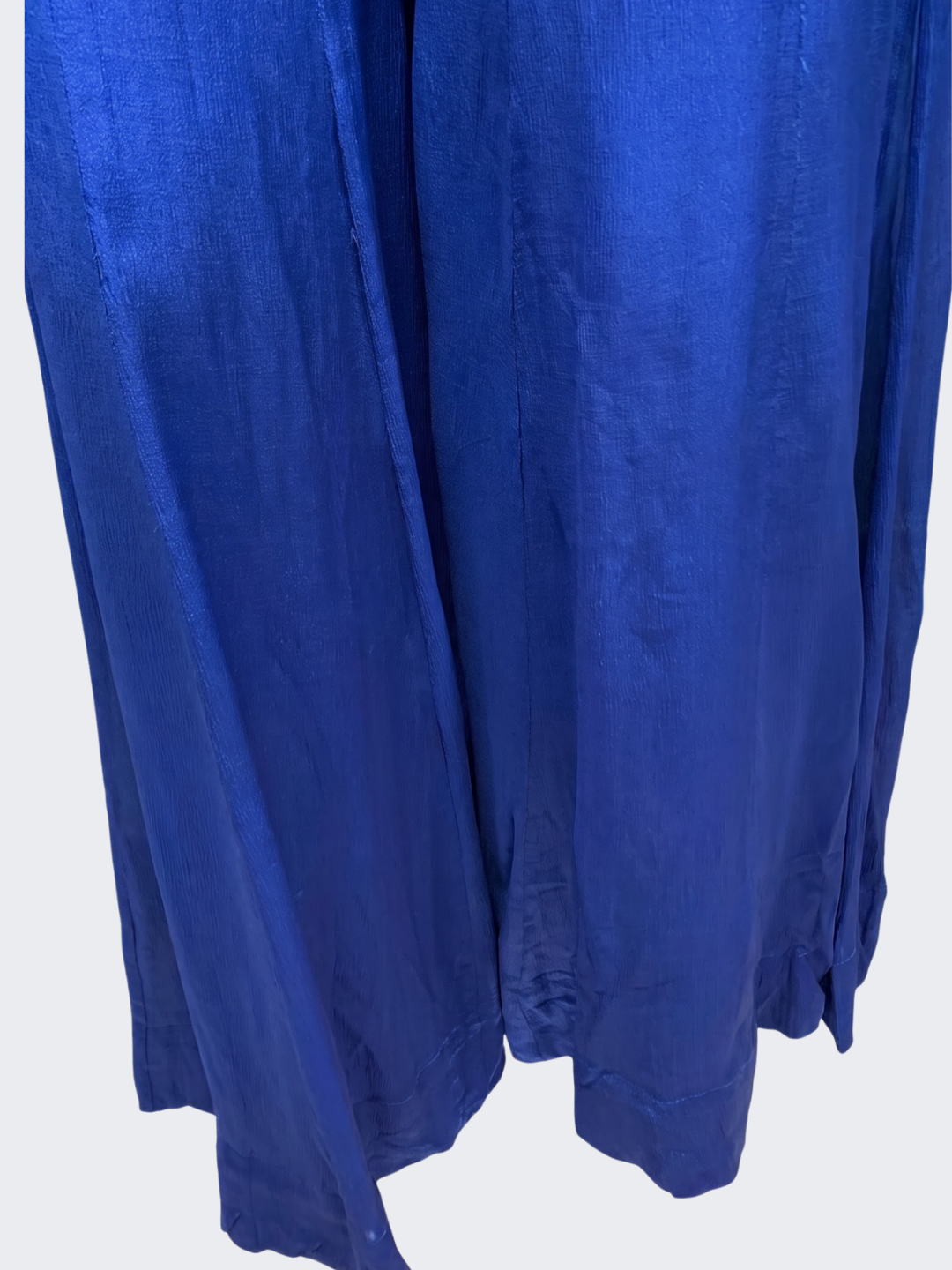 Blue Chinon Indo Western with Cutdana, Sequins and Dabka Embroidery 4