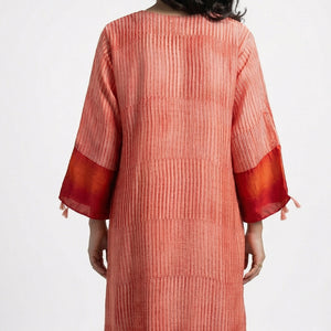 Red Cotton Silk Coord Set with Sequins & Thread work Detailing