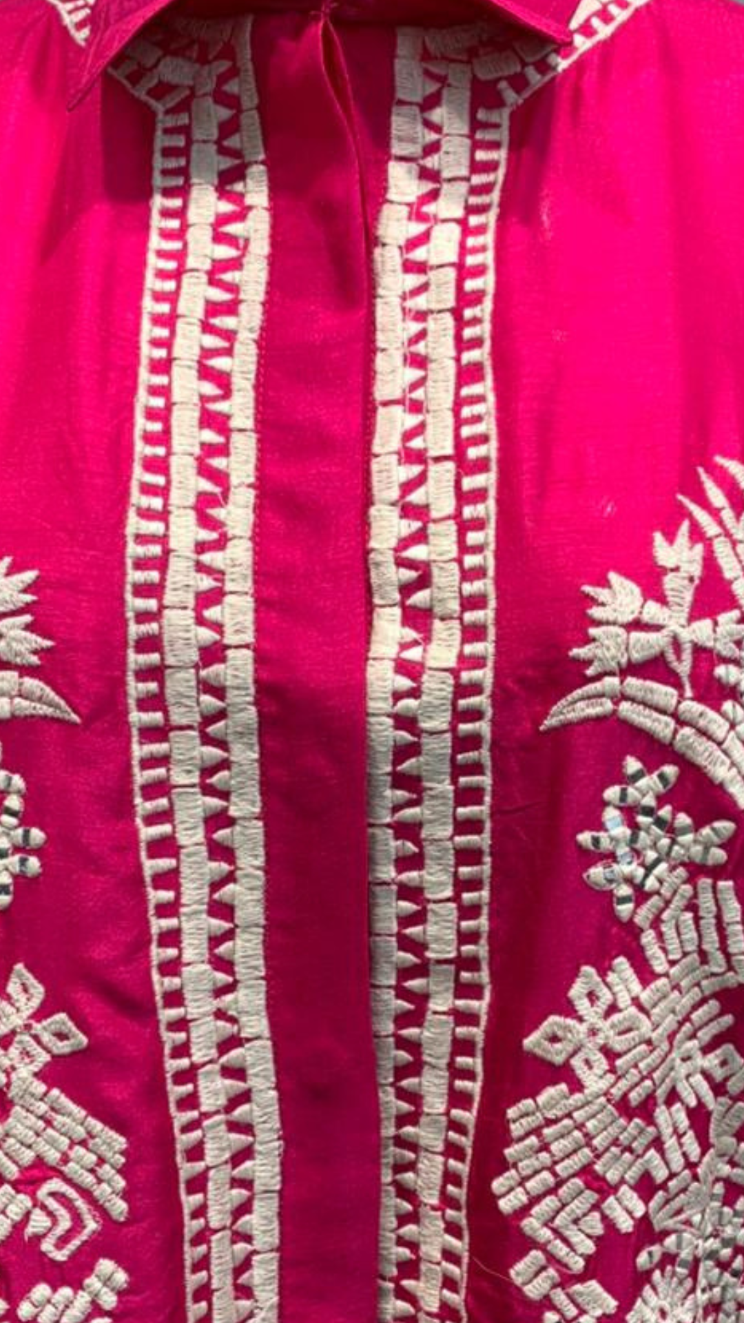 Rani Cotton Silk Coord Set with Thread and Mirror Work