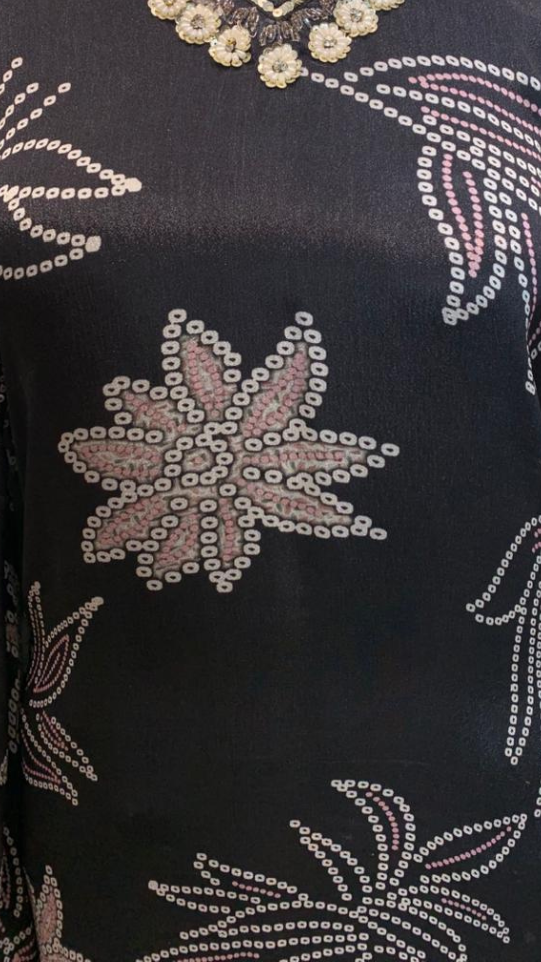 Black Coord Set with Sequin, Moti, Bead and Cutdana Work