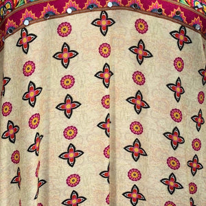 Multicolour Muslin Crepe Coord Set with Digital Print & Mirror Detailing