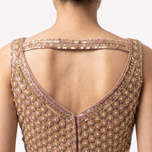 Net Saree Embellished With Cutdana, Sequins & Pearl Work