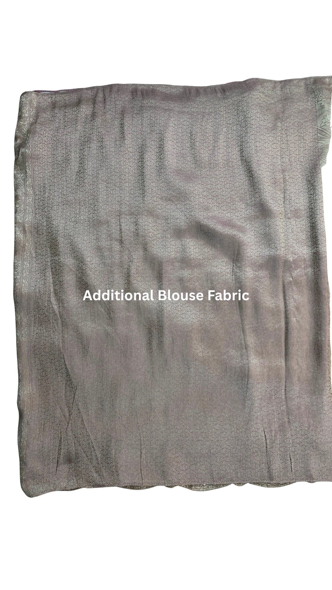 Mauve Tissue Unstitched Saree with Zardozi, Zari & Dabka Work