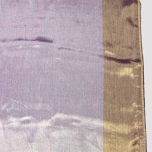 Purple Silk Saree with Stitched Blouse and Zari, Cutdana & Sequins Work
