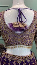 Load image into Gallery viewer, Purple Net Lehenga With Cut Dana and Sequence work
