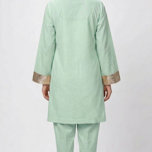 Summer Festive 3 Piece Cotton Coord Set with Gota Work