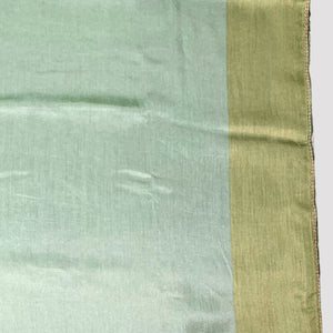 Sage Green Silk Saree with Stitched Blouse and Zari, Cutdana & Sequins Work