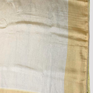 Yellow Silk Saree with Stitched Blouse and Zari, Cutdana & Sequins Work