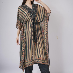 Blue Georgette Indo Western with Cutdana and Printed Embroidery 8