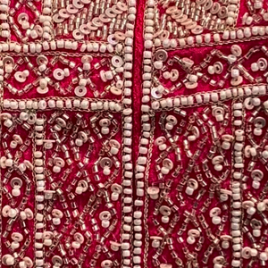 Rani Chinon Peplum Suit Set with Cutdana, Sequins and Pearl Embroidery 4