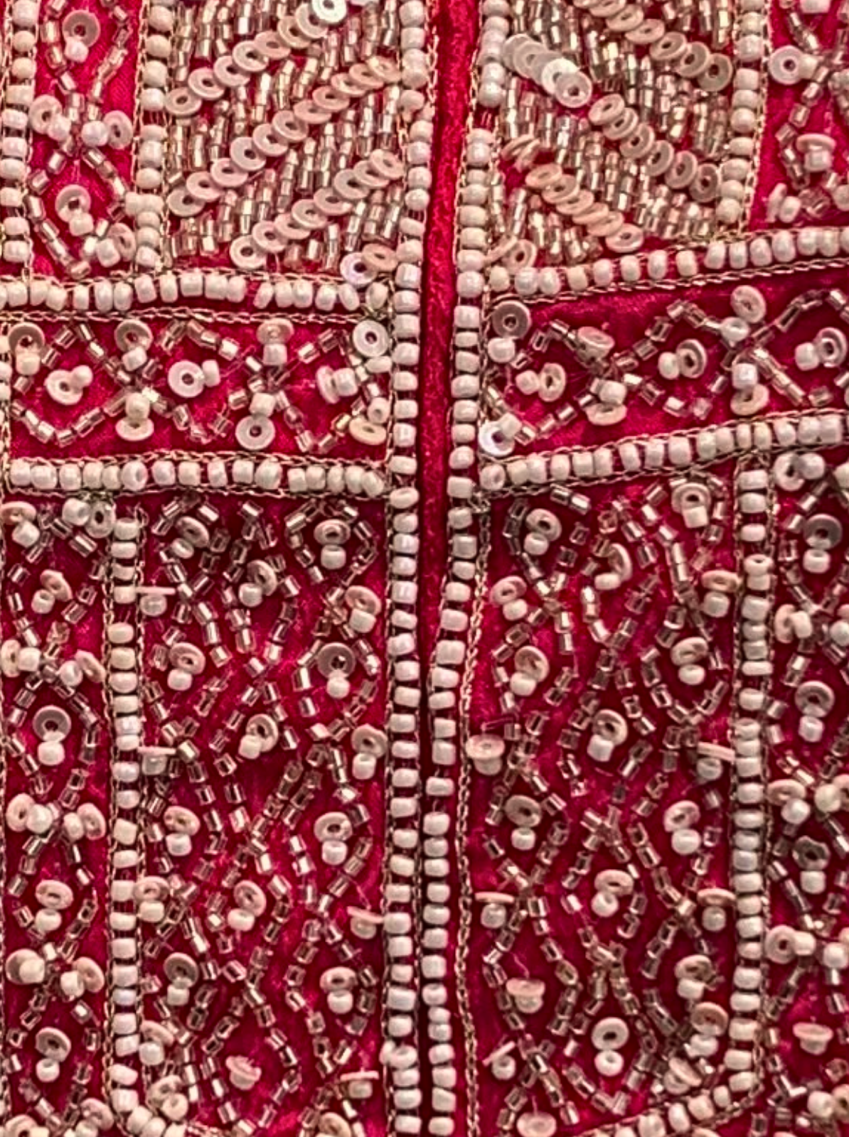 Rani Chinon Peplum Suit Set with Cutdana, Sequins and Pearl Embroidery 4