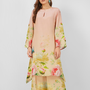 Crepe Indo Western with Printed Embroidery 2