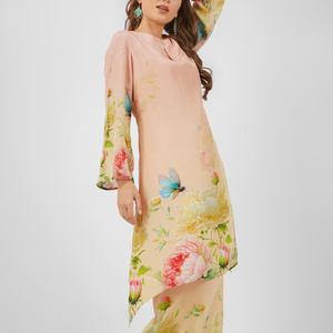 Crepe Indo Western with Printed Embroidery 3