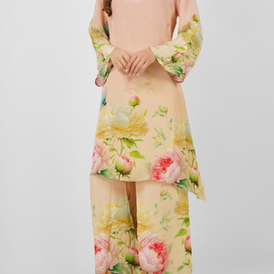 Crepe Indo Western with Printed Embroidery 4