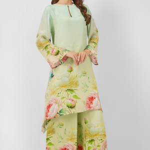 Crepe Indo Western with Printed Embroidery 4