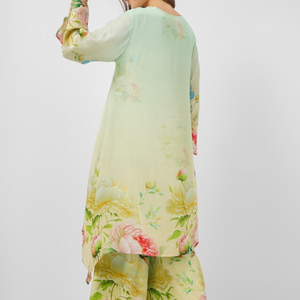 Crepe Indo Western with Printed Embroidery 8