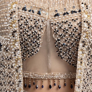 Fone Net Indo Western with Cutdana, Sequins and Pearl Embroidery 3