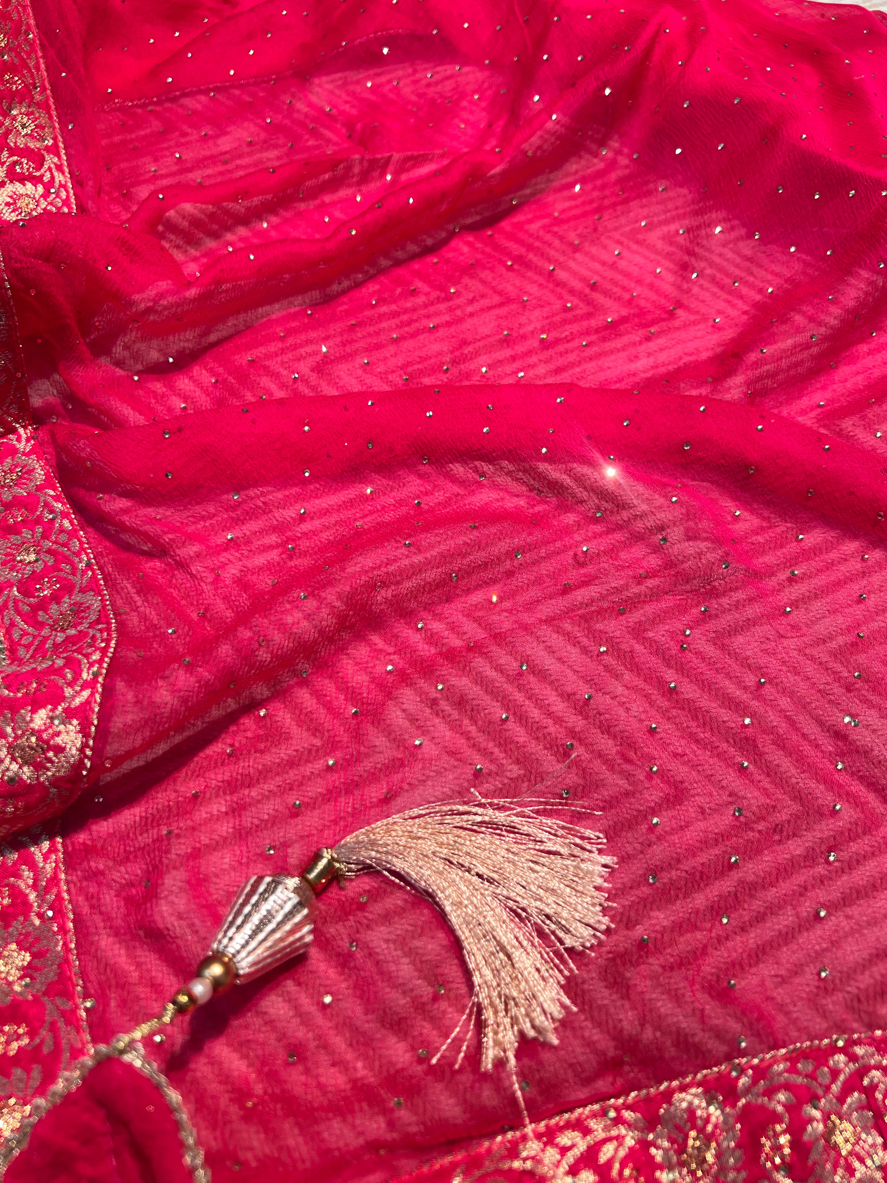 Rani Silk Unstitched Suit with Hand Work Embroidery 8