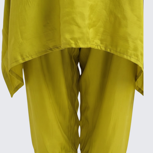 Green Crepe Indo Western with Cutdana, Sequins and Pearl Embroidery 5