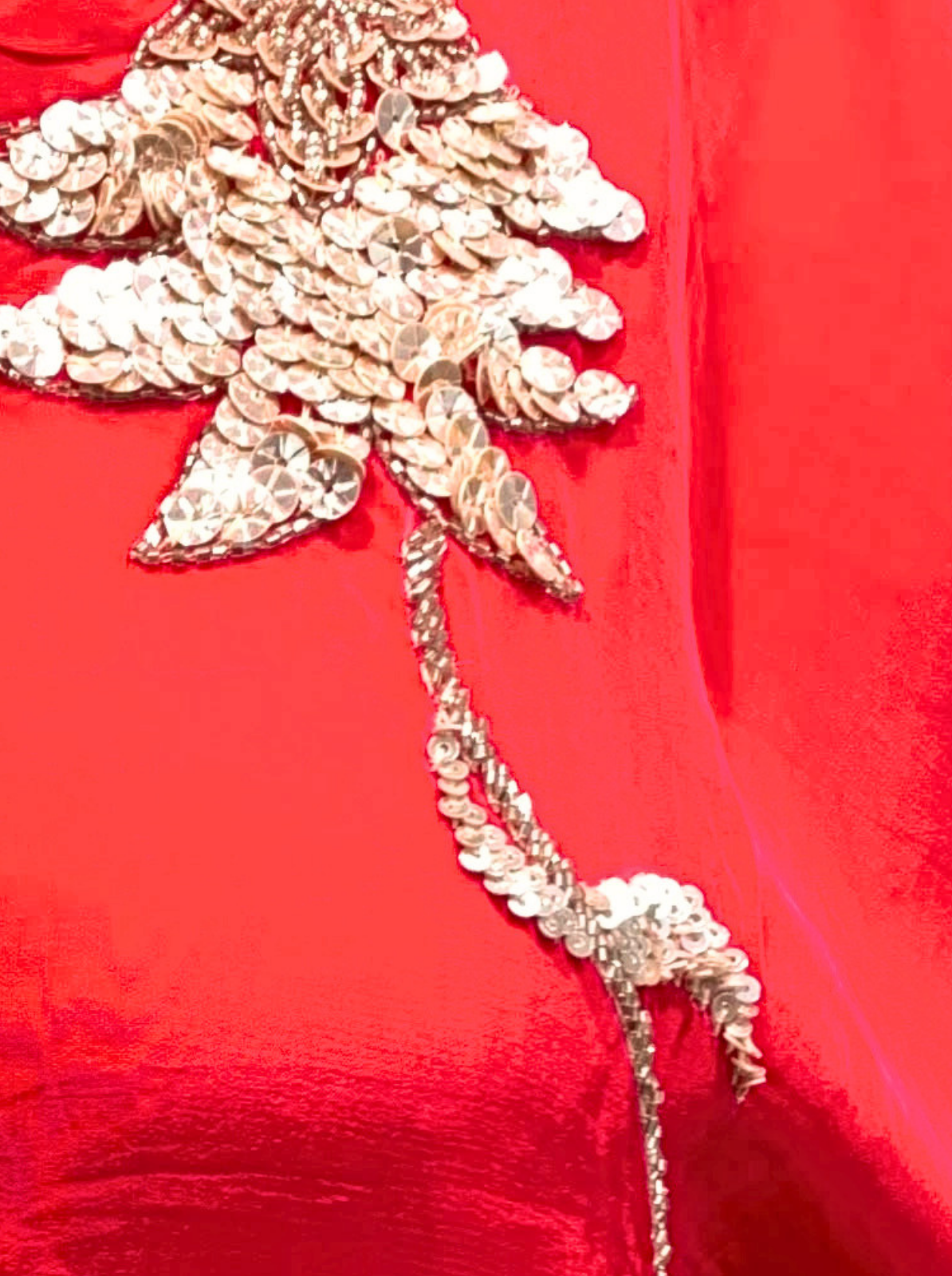 Rani Crepe Indo Western with Cutdana, Sequins and Pearl Embroidery 4
