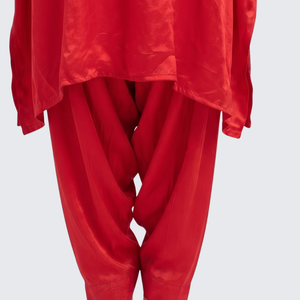 Rani Crepe Indo Western with Cutdana, Sequins and Pearl Embroidery 5