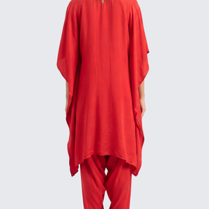 Rani Crepe Indo Western with Cutdana, Sequins and Pearl Embroidery 6