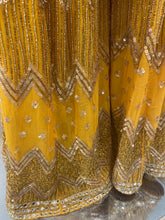 Load image into Gallery viewer, Yellow Sharara with unstitched Shirt
