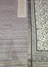 Load image into Gallery viewer, Dark Green Tussar Silk Unstitched Suit With Golden Zari Embroidery
