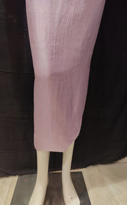 Lilac Shimmer Silk Semi-Stitch Suit With Gotapatti And Dubka Handwork