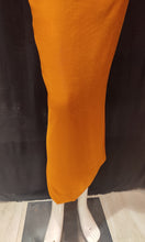Load image into Gallery viewer, Mustard Crape Silk Unstitched Suit With Swarovski Work
