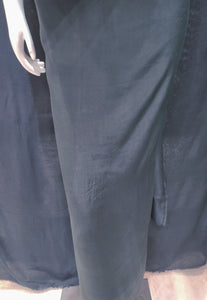 Black Silk Semi-Stitch Suit With Gota Patti Dubka Handwork