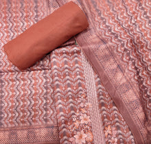 Load image into Gallery viewer, Onion Pashmina Unstitched Suit With Thread Embroidery
