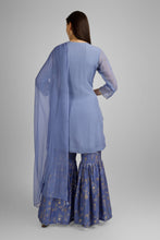 Load image into Gallery viewer, Banarasi Gharara with Organza Short Shirt and Chiffon Dupatta
