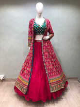 Load image into Gallery viewer, Rani Georgette Lehenga With Mirror
