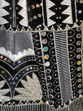Load image into Gallery viewer, Black Silk Lehenga With Gota Patti And Mirror Work
