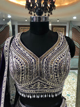 Load image into Gallery viewer, Purple Georgette Lehenga With Dori And Sequence
