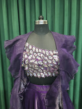 Load image into Gallery viewer, Purple Jimmy choo lehenga With Sequins Work
