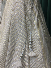 Load image into Gallery viewer, Beige Net Lehenga With Cut Dana and Sequins Work
