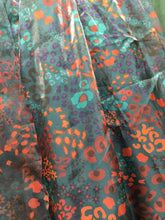 Load image into Gallery viewer, Bottle Green Organza Lehenga Print With Sequins, Jarkan, and Cut Dana
