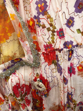 Load image into Gallery viewer, Cream Silk Lehenga With Multi Hand Work
