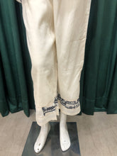 Load image into Gallery viewer, White Cotton Co ord Set With Thread and Pearl Work
