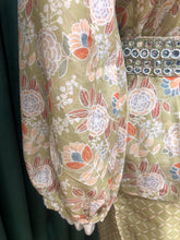 Load image into Gallery viewer, Green Cotton Coord Set With Multi Digital Print
