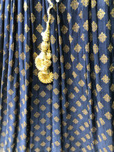 Load image into Gallery viewer, Blue Banarasi Silk With Mirror and Sequins
