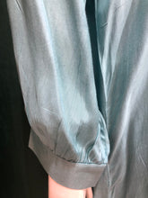 Load image into Gallery viewer, Sky Green Muslin Silk Co ord Set With Multi Pearl
