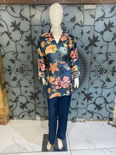 Load image into Gallery viewer, Crepe Printed Blue Co Ord Set
