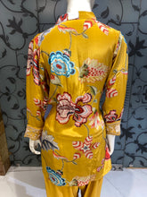 Load image into Gallery viewer, Crepe Printed Yellow Co Ord Set
