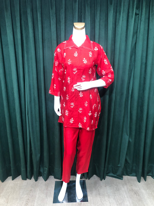 Thread Work Cotton Coord Set