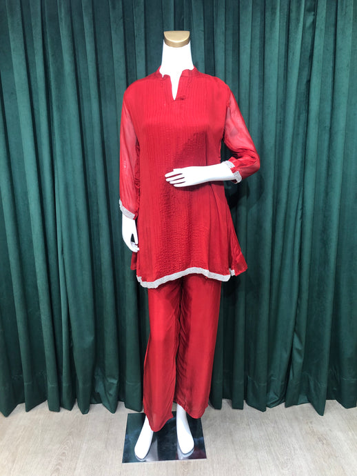 Women Yellow Chinon Un Stitched Suit Ethnic Collections main image 0